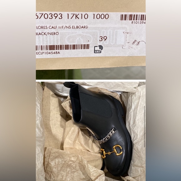 COPY - NWT GUCCI LEATHER CHELSEA BOOTS authentic! - Picture 7 of 12
